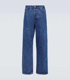 Широкие джинсы Dries Van Noten, синий
