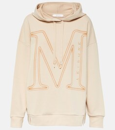 Толстовка leisure salice из хлопкового джерси Max Mara, бежевый