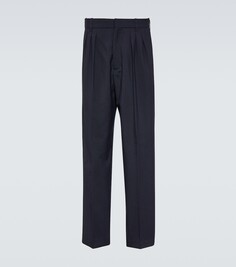 Прямые брюки из натуральной шерсти Kenzo, синий