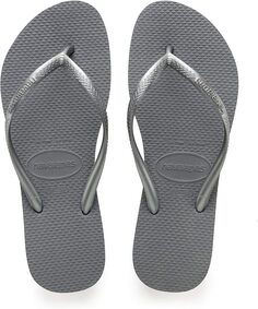 Шлепанцы Slim Flip Flop Sandal Havaianas, цвет Steel Grey