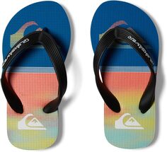 Шлепанцы Molokai Art Quiksilver, цвет Blue/Yellow/Blue 1