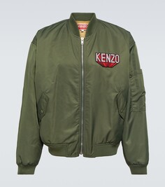 Бомбер с логотипом Kenzo, зеленый