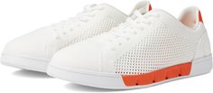 Кроссовки Breeze Tennis Knit Sneakers SWIMS, цвет White/Swim Orange