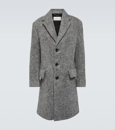 Пальто из смесовой шерсти Dries Van Noten, серый