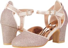 Туфли Trudy Glitter Pump Badgley Mischka, цвет Rose Gold