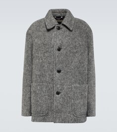 Однобортное пальто Dries Van Noten, серый