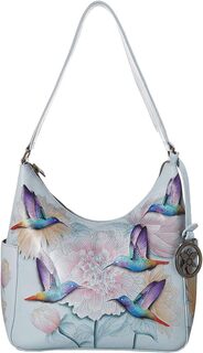 Сумка Classic Hobo With Side Pockets 382 Anuschka, цвет Rainbow Birds