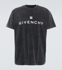 Футболка оверсайз из хлопкового джерси Givenchy, серый