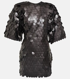Мини-платье с пайетками Rotate Birger Christensen, черный