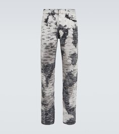 Потертые узкие джинсы Givenchy, серый