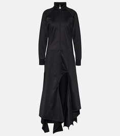 Платье макси из джерси с вырезами Y/Project, черный
