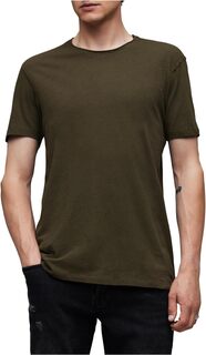 Фигурная футболка для экипажа AllSaints, цвет Rye Grass Green