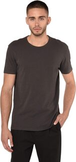 Фигурная футболка для экипажа AllSaints, цвет Washed Black