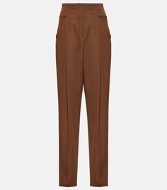Шерстяные брюки Tod&apos;S, коричневый Tod’S