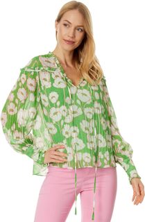 Свободная блузка Ellerie с рукавами-блузонами Ted Baker, зеленый