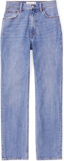 Джинсы Ultra High Rise Ankle Straight Jean Abercrombie &amp; Fitch, цвет Medium