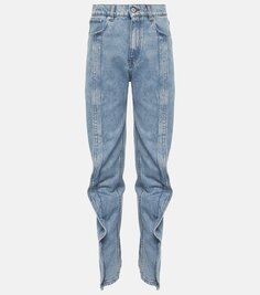 Узкие джинсы с высокой посадкой Y/Project, синий