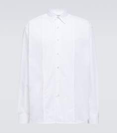 Рубашка оверсайз из хлопкового поплина Lanvin, белый