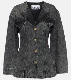 Джинсовая куртка Ganni, черный