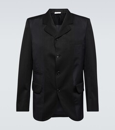 Шерстяной пиджак Comme Des Garçons Homme Deux, черный