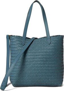 Средняя транспортная сумка: издание из плетеной кожи Madewell, цвет Ocean