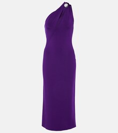 Платье миди skye с декором Galvan, фиолетовый