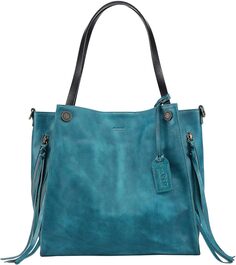 Большая сумка Daisy из натуральной кожи Old Trend, цвет Turquoise