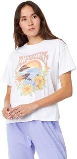 Свободная футболка с короткими рукавами Flora Desto Rip Curl, белый