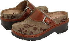Сабо Austin Klogs Footwear, цвет Taupe Suede Tapestry