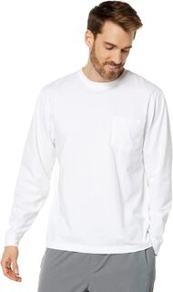 Безусадочная футболка Carefree с длинным рукавом и карманом L.L.Bean, белый L.L.Bean®