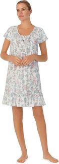 Платье с развевающимися рукавами и воланами в виде замочной скважины LAUREN Ralph Lauren, цвет Ivory Floral