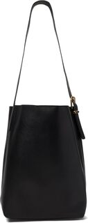 Кожаная сумка-тоут Essential Bucket Madewell, цвет True Black