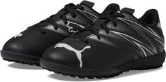 Бутсы Attacanto Turf Training PUMA, цвет PUMA Black/Silver Mist