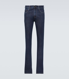 Прямые джинсы с 5 карманами Canali, синий