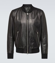 Кожаный пиджак Tom Ford, черный