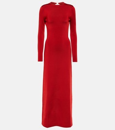 Платье с длинными рукавами Galvan, красный