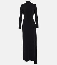 Платье макси cindy с вырезом Galvan, черный
