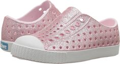 Кроссовки Jefferson Bling Glitter Native Shoes Kids, цвет Milk Pink Bling/Shell White