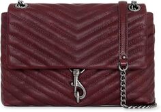 Сумка Edie Flap Shoulder Rebecca Minkoff, цвет Garnet