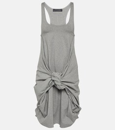 Мини-платье из хлопкового джерси Y/Project, серый