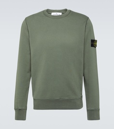 Толстовка из хлопкового джерси Stone Island, зеленый