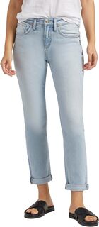 Джинсы Beau High-Rise Slim Leg Jeans L27348SOC140 Silver Jeans Co., цвет Indigo