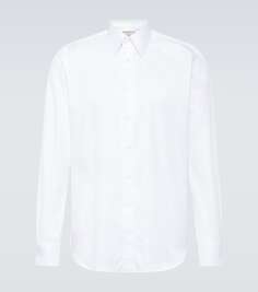 Хлопчатобумажную рубашку Canali, белый
