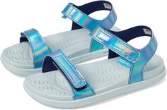 Сандалии на плоской подошве Charley Sugarlite Hologram Native Shoes Kids, цвет Sky Hologram/Coastal Blue/Coastal Blue