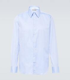 Хлопчатобумажную рубашку Canali, синий