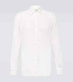 Льняная рубашка Canali, белый