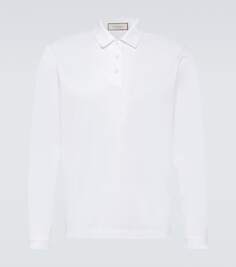 Хлопковая рубашка-поло Canali, белый