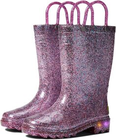 Резиновые сапоги Lighted Rain Boots Western Chief, цвет Multi Glitter