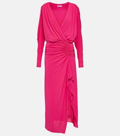 Платье макси ellie со сборками Simkhai, розовый