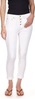 Джинсы Izzy Skinny Roll Hem Jeans in White MICHAEL Michael Kors, белый